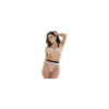 Ensemble 2 pièces soutien-gorge et culotte Chair / Noir 